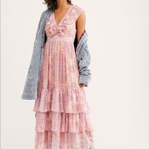 Free People Wear It Out Midi Dress in SIZE 12